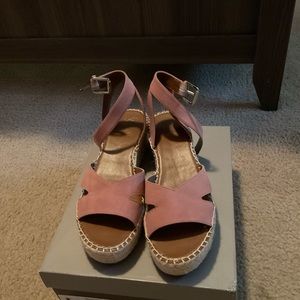 Franco Sarto Women Sz 10M Pellia Mauve/Pink Sandals